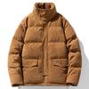 Winter Trend Brand American Vintage Down Jacket Couple Corduroy Cotton-padded Jacket