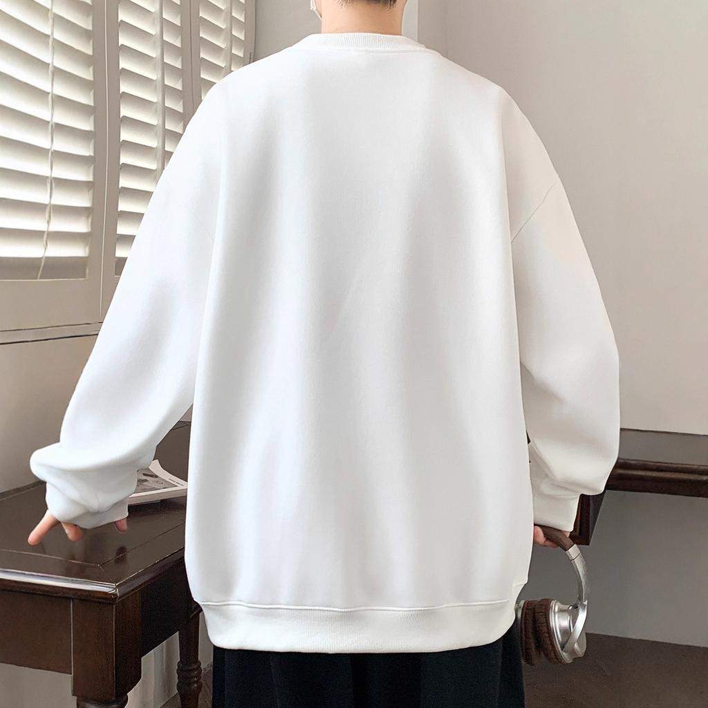 Осень и Зима Новое Молодежное Дизайнерское Ожерелье Украшено Красивым Новым Свитером с Принтом Мальчики Удобный Свободный Джокер.