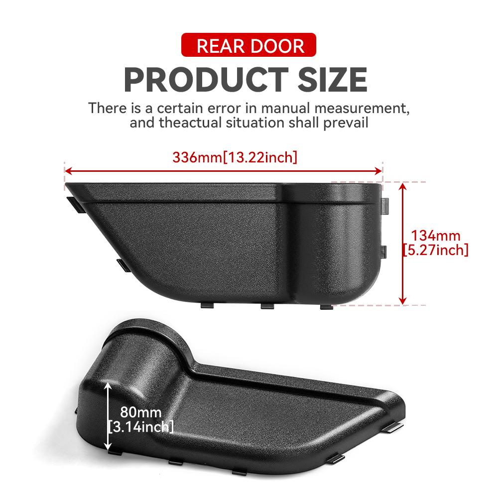 Органайзер-лоток на переднюю/заднюю дверь для 2018 2019 2020 2025 2025 2025 2025 Wrangler JL 4XE JLU Rubicon Sport Sahara Gladiator JT