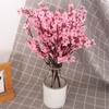 5 вилок сливы искусственные цветы шелковые гипсофилы цветы для дома гостиная ваза декор поддельные свадебные рождественские фоновые украшения
