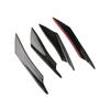 4pcs Front Bumper Side Canards Splitter Fins Universal Black Front Bumper Spoilers Car Door Anti-collision Belt Bumper Guard