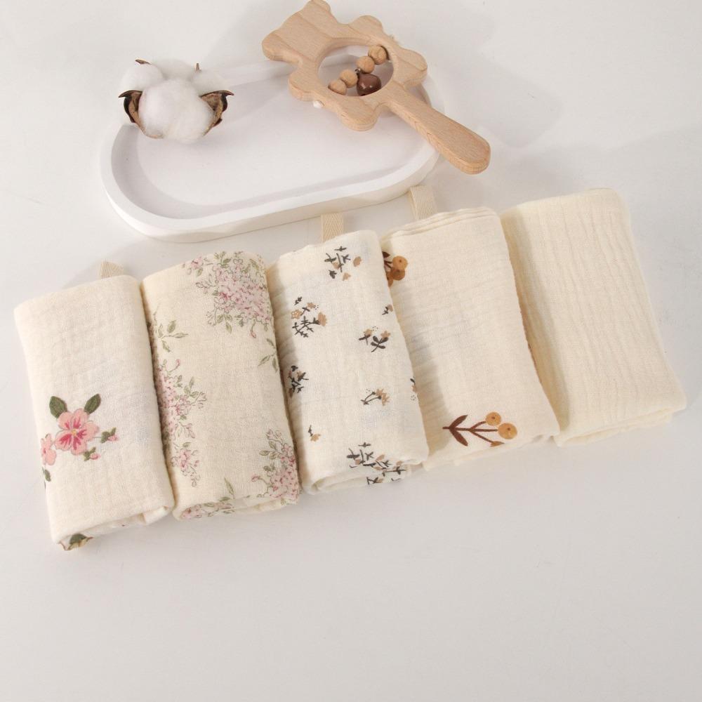 Soft Square Towels 4-Layer Pure Cotton Newborn Burp Cloth High Quality Baby Cotton Washcloth