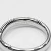 TIFFANY&Co. Curved band Ring 0.1" band Pt950Platinum #3.3(US Size) 4.8g Women Used