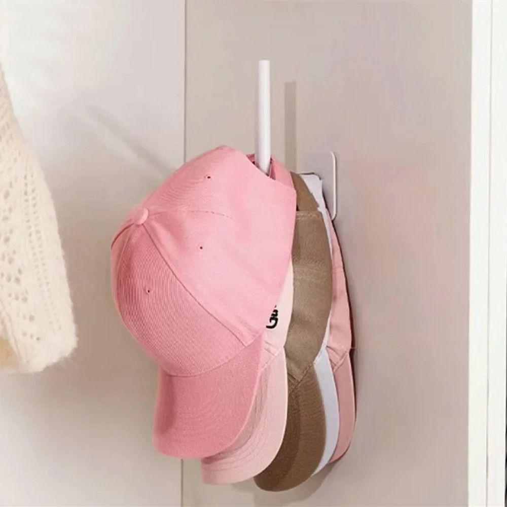 1Pcs Kitchen Wall Cap Hook No Drilling Baseball Cap Hanger New Hat Rack for Door Closet