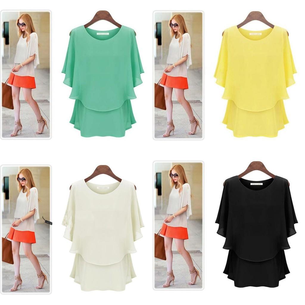 Новое поступление Новейшее женское шифоновое летнее платье-сарафан большого размера с рукавами-лотосами и двойной рубашкой Элегантная повседневная одежда