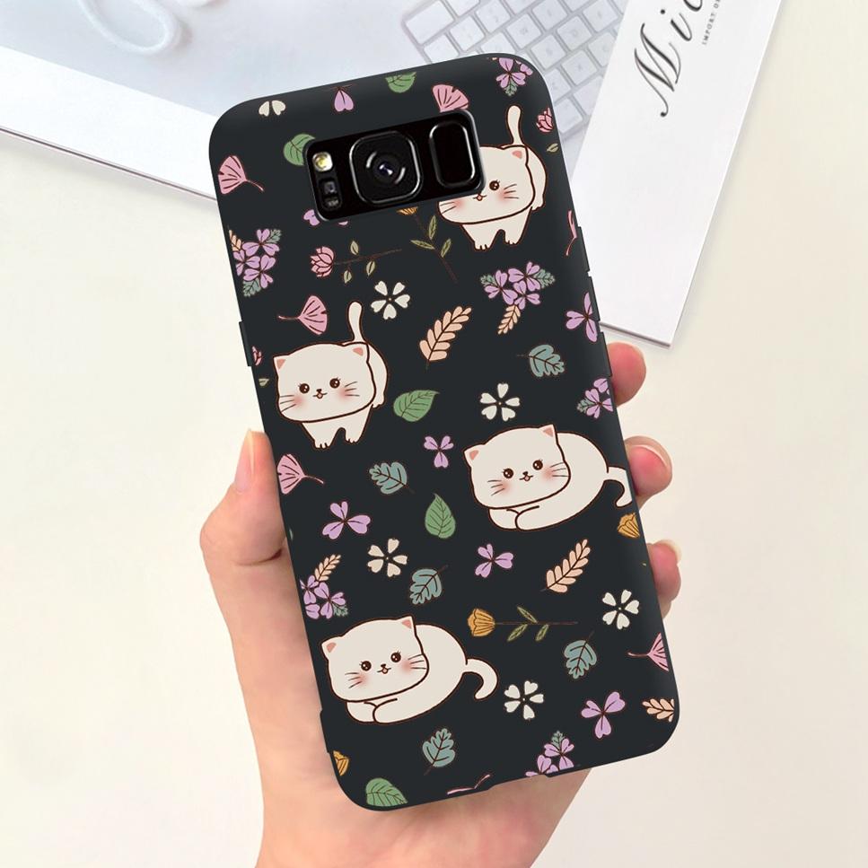 New For Samsung Galaxy S8+ SM-G955F Case Luxury Flower Butterfly Soft Silicone Cover For Samsung S8+ S8Plus S8 Bumper Phone Case