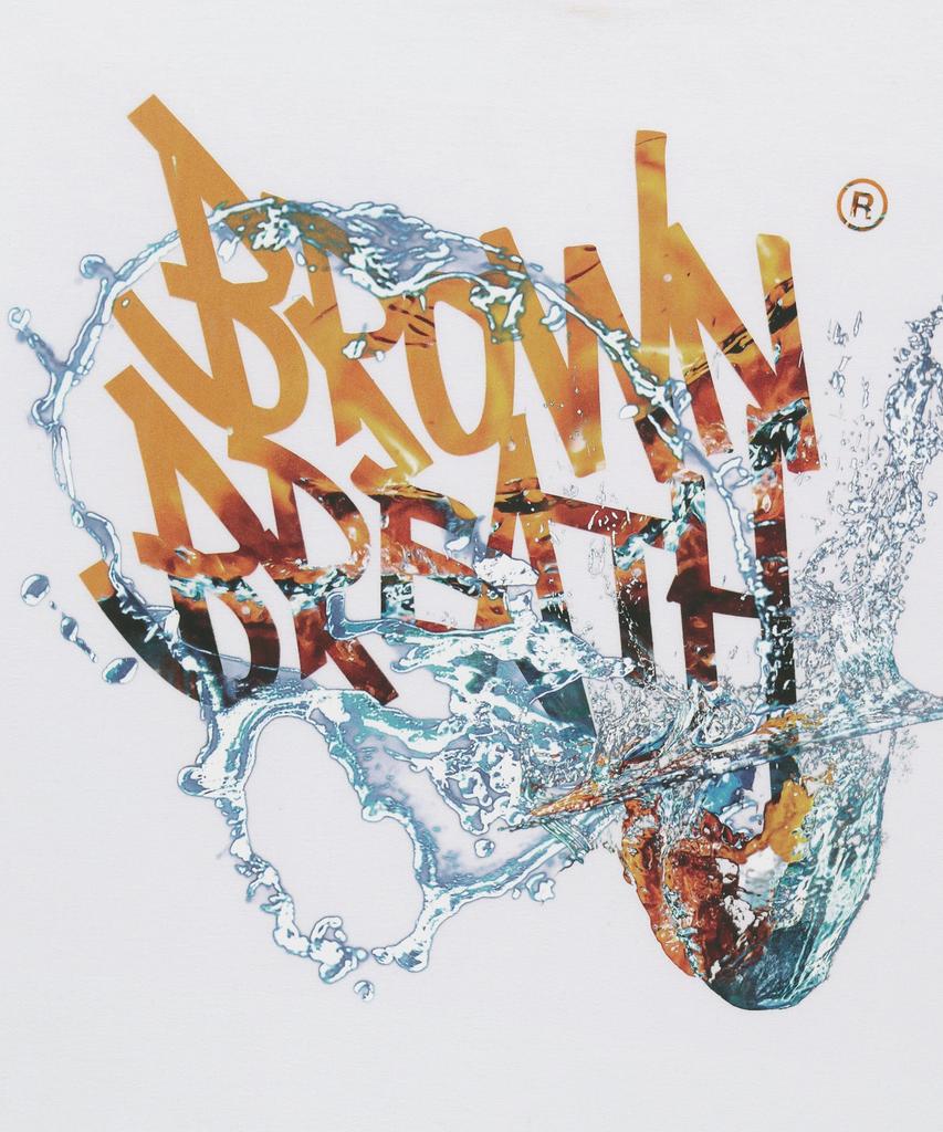 Футболка с принтом BROWNBREATH Splash Tag - Белый