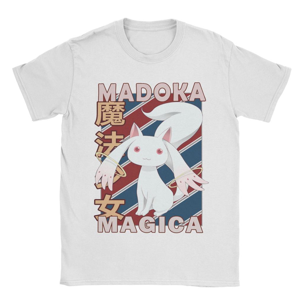 Новинка Puella Magi Madoka Magica Аниме (2) Футболка унисекс хлопковая с коротким рукавом с круглым вырезом летняя одежда