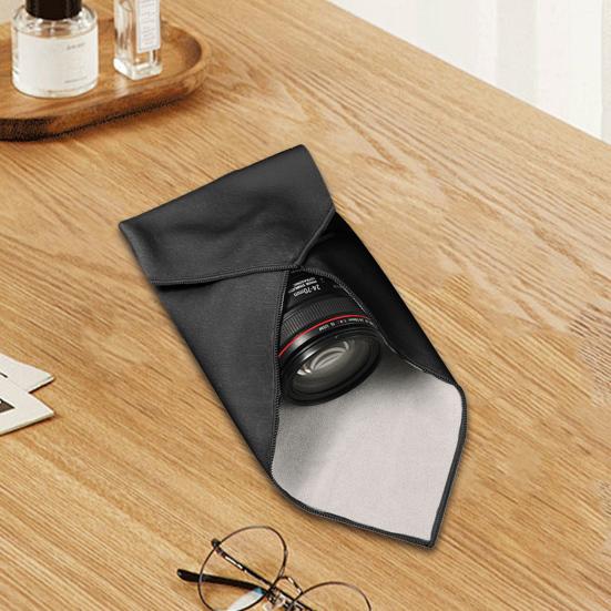 Makeup Bag Portable Protective Cosmetic Pouch Smooth Wear Resistant Self Adhesive Versatile Camera Lens Wrap Travel Organizer