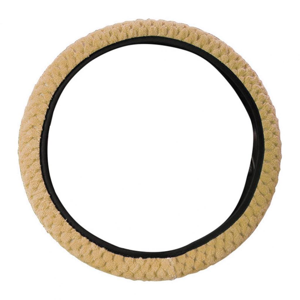 Универсальный зимний противоскользящий мягкий плюшевый защитный чехол на руль автомобиля