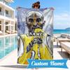 Custom Name Kobe Bryant's Legacy Numbers Beach Towel Microfiber Beach Towel, Lightweight and Quick-Dry, for Summer Travel, Swimming Pool Gift