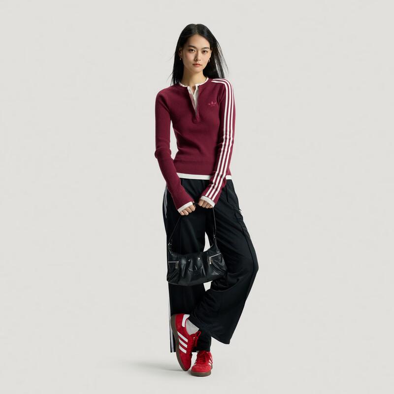adidas Женский вязаный свитер Originals 3S Deluxe с круглым вырезом