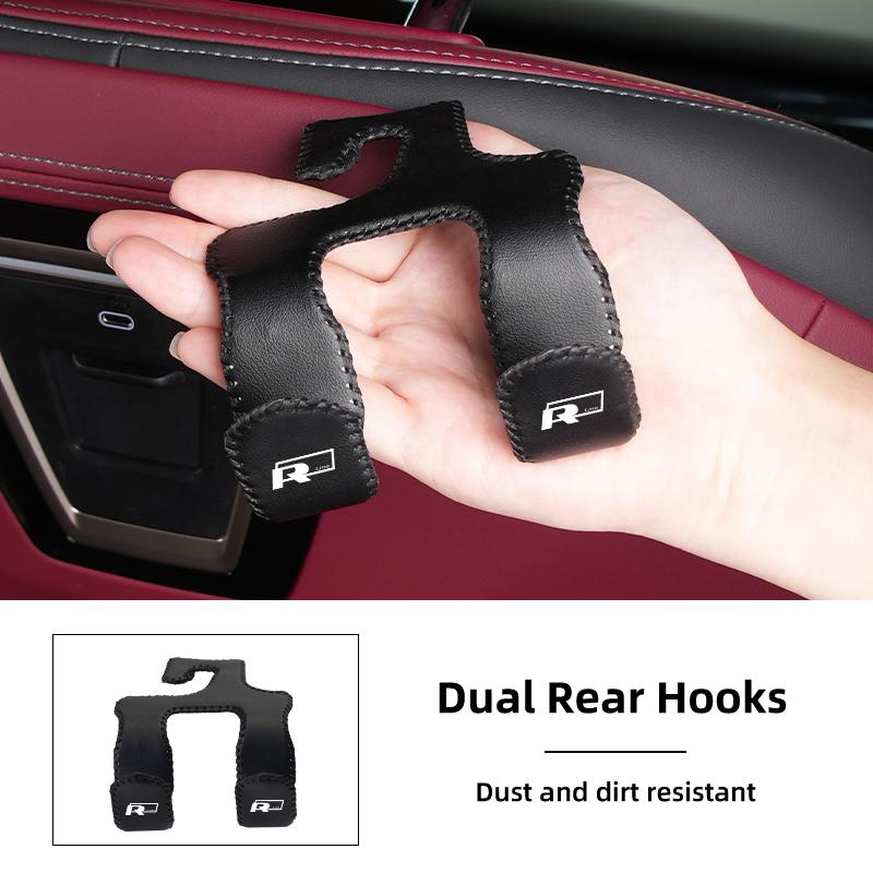 Double Hooks Fastener For Automotive Leather Seams Storage Practical accessory For VW R Golf Passat mk5 Polo Jetta Scirocco GTE O9TF