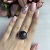 Серебряное кольцо с кошачьим глазом 18.469ct, вес изделия 8,54 гр (2041559)