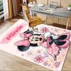 Office Carpet, Desk Mat, Gift for Home Decor, Minnie Mouse Floral Rug, Cute Cartoon Floor Covering, Soft and Warm Mat for Room, Deco