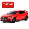 1/32 HONDA Civic Type R FK8 литой автомобиль модель игрушечный транспорт металлический имитация модель автомобиля звук свет коллекция детская игрушка подарок