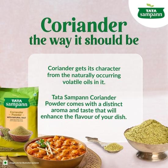 TATA Sampann Кориандр молотый с натуральными маслами, 200 г, Dhania Powder
