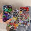 Крутая арт-чехол с граффити для iPhone 15 14 11 12 13 Mini Pro XS Max Чехол 6 7 8 Plus X XR SE 2020 Funda Shell