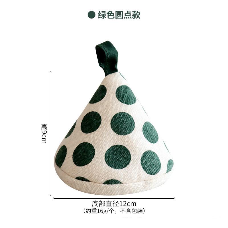 1 шт. Хлопковая перчатка для микроволновой печи с принтом в горошек и полоску, домашний кухонный инструмент для выпечки, термоизоляционная подставка, крышка для кастрюли