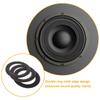 4Pcs 6.5 Inch Cloth Speaker Surround Kit Dual Ring Fabric Woofer Surround Replacement for Car Home Audio Ktv Mid Bass Driver