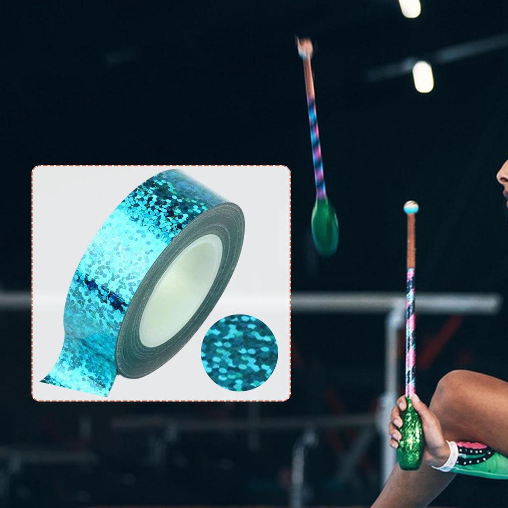 Декоративная лента для гимнастического обруча 0,59 дюйма x 5 м / 16,4 фута Легкое нанесение Толстая 1,5 см x М