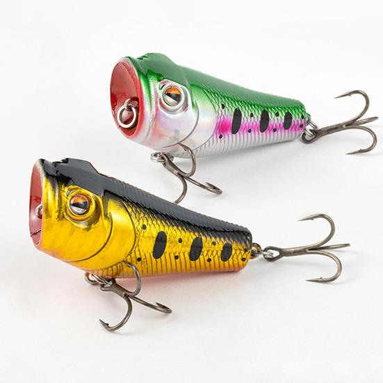 5.5CM/9G Topwater Fishing Lure с двойными крючками Реалистичная плавающая бионическая искусственная пластиковая твердая приманка для пресноводной соленой воды Рыболовные принадлежности