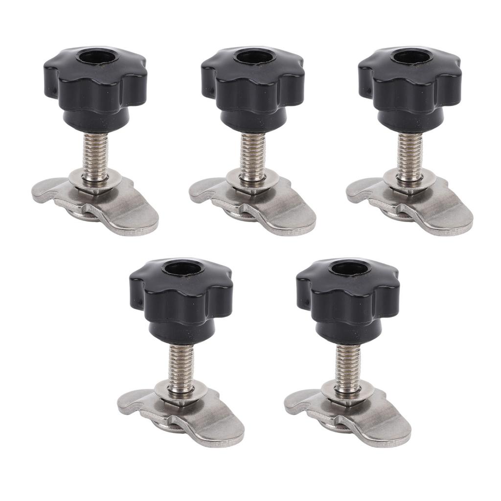 M8 x 35mm Stainless Steel Double Lug Threaded Stud Fitting Kit for Truck Bed Trailer Control RV ATV
