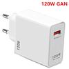120W GaN USB Surper Fast Charger Power Charging QC5.0 QC4.0 QC3.0 Charger For iPhone 14 13 12 Pro Max Xiaomi POCO Samsung Laptop