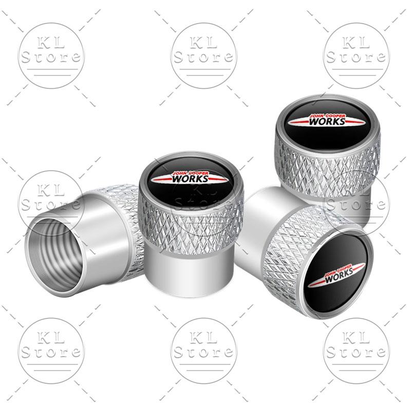 4pcs/set S Logo Car Wheel Tire Valve Air Stem Cap Dustproof Cover For Mini Cooper S Emblem R55 R56 F55 F56 F60 John Cooper Works