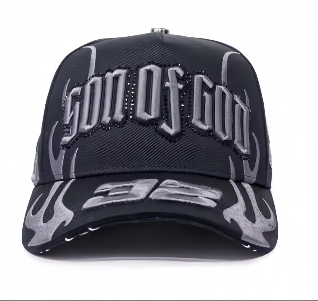 High Quality 5-Panel Curved Brim Baseball Cap with Rhinestone Embellishments Terry Fabric Dobby Style-Sporty Unisex Adult Hat