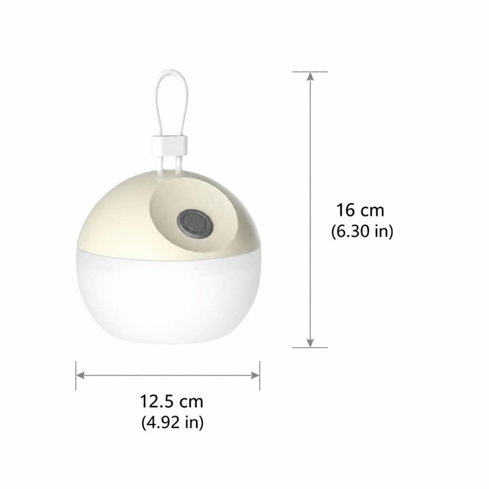 Soft Silicone Material Rechargeable Camping Light Warm White Dual Modes USB Rechargeable Long Lasting Ambient Light