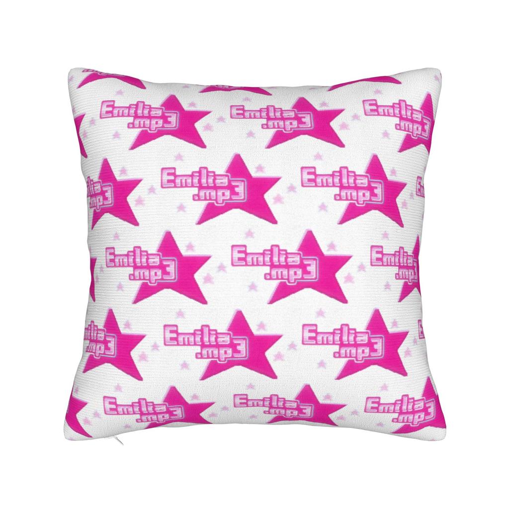 Emilia Music Square Pillow Covers Polyester Home Cushion Cover Cool Decor Pillow Cover 4545
