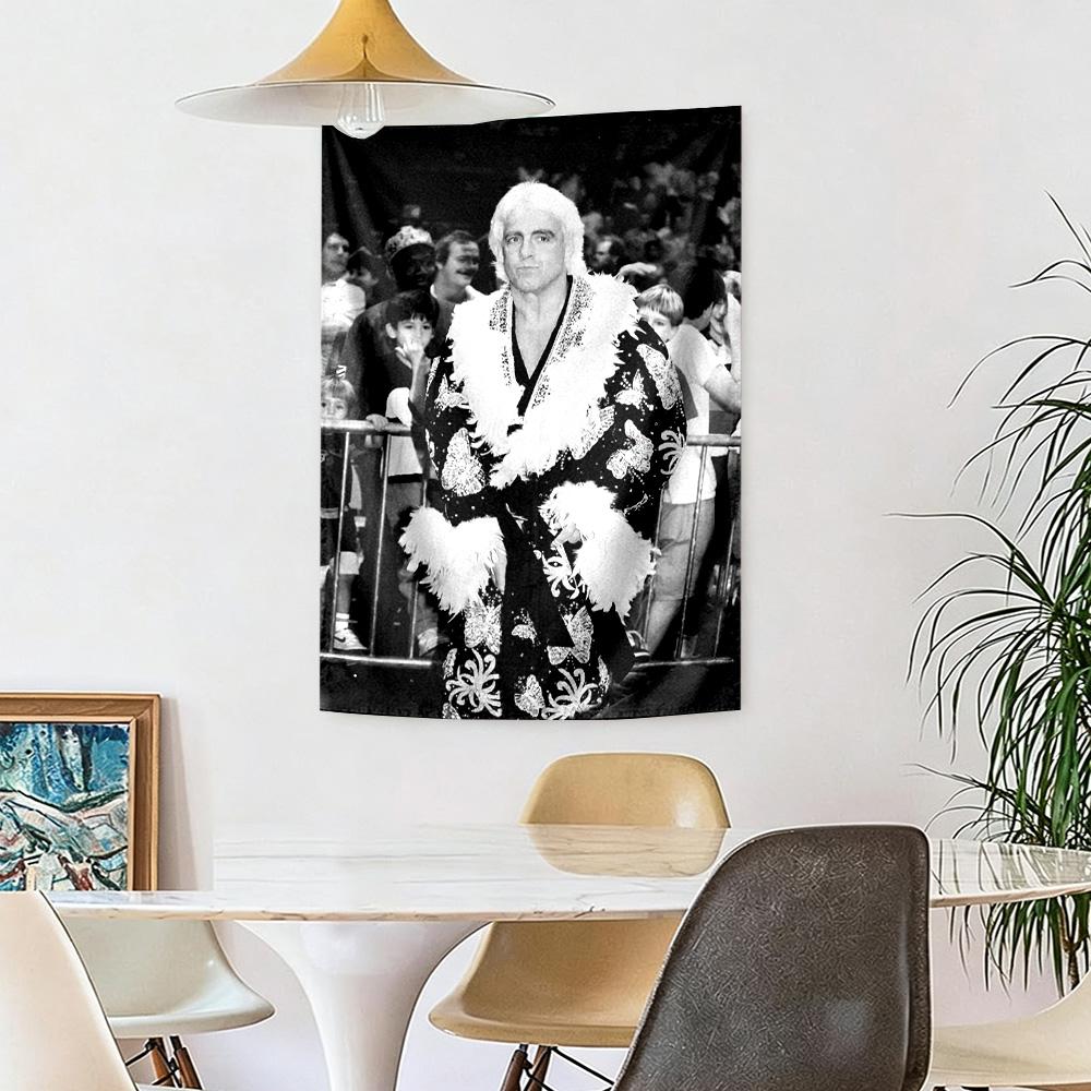 Ric Flair Wall Decor Tapestry Art For Pet Memorial Birthdaywedding Party Backdrop Family Gift