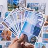 Набор из 30 креативных открыток с литературными благословениями в китайском стиле: Свежие аниме поздравительные открытки