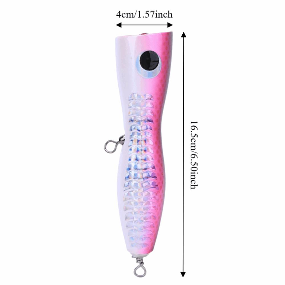 16.5cm 65g Popper Lure Hard Artificial Popper Lure Durable Topwater Popper Lure Topwater Fishing