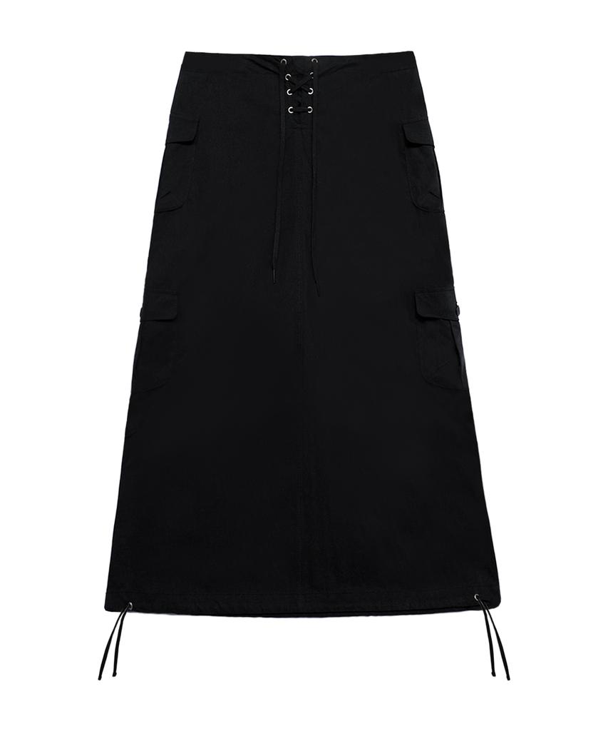 Mileko Corset Long Cargo Low Sk Black