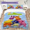 Backyard Heroes cartoon Pattern Bedding,Quilt Set Quilt Cover Pillowcase Home Birthday Gift (1*duvet cover+2*pillowcase,without core)XSJT0917334