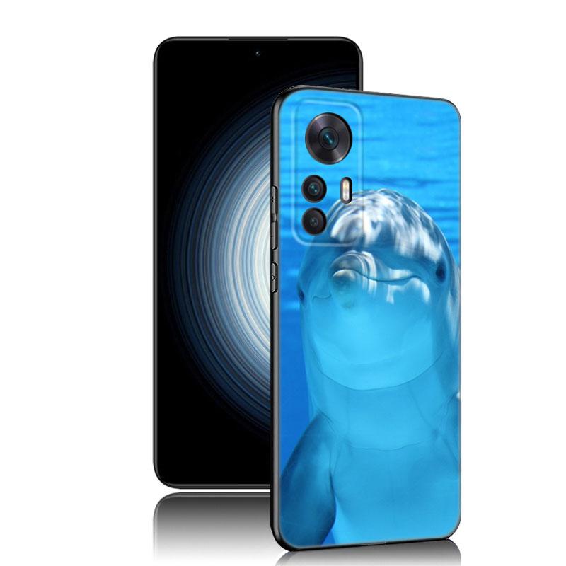 Чехол для телефона из черного силикона с дельфином для Xiaomi Redmi 7A 8A 9A 10A 11A 9C 10C 12C 13C 11 Prime A1 A2 Plus 12 4G Note 9T 12R