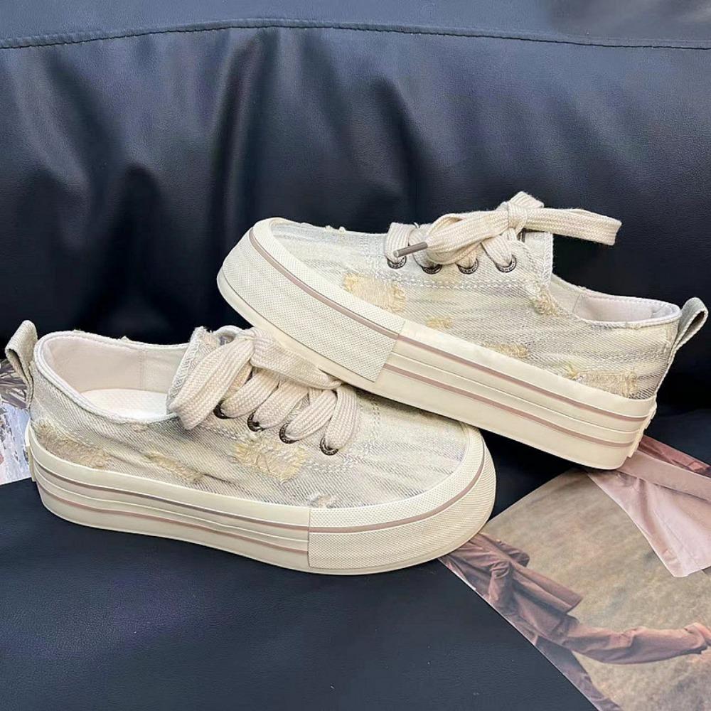 Модные парусиновые туфли для женщин 2024 года, новые универсальные студенческие туфли для сноуборда, женские вулканизированные туфли, кроссовки для женщин Zapatillas Mujer