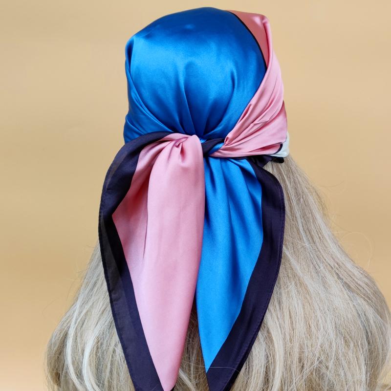 Popular 70X70CM Beach Scarves The Four Seasons Square Kerchief New Style Women Luxury Headscarf Design Sunscreen Silk Hijab