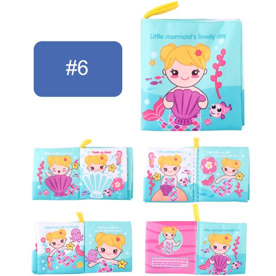 Тканевые детские книги, практичные, устойчивые к разрыву, мягкие детские тканевые книги для раннего образования для школы