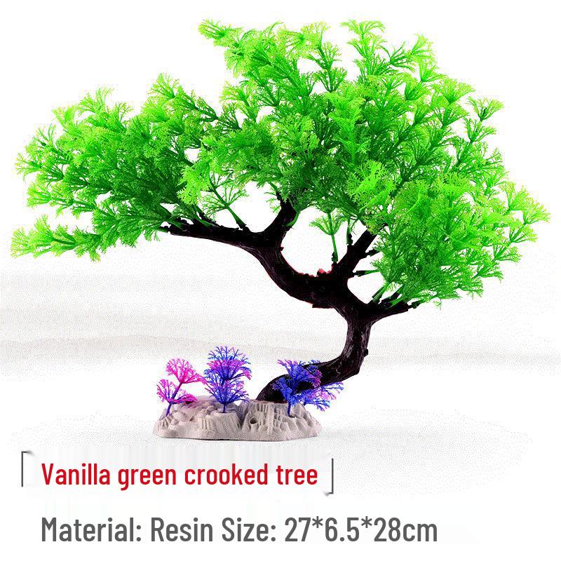 Fish Tank Decoration: Simulated Plants, Water-Absorbing Stones, Micro Landscape Ornaments