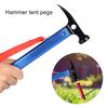 3 Colors Portable Aluminium Alloy Handle Outdoor Camping Hammer Tent Peg Stake Puller