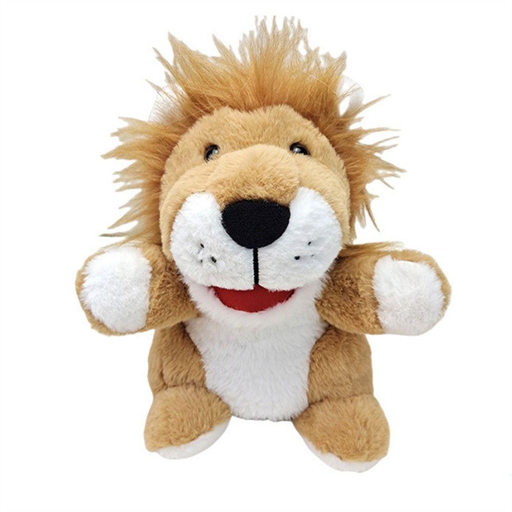 Jungle Animal Animal Hand Puppets Elephant Lion Plush Hand Doll Birthday Gift Preschool