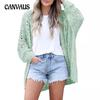 Spring and Autumn Fashion Women's Cardigan Long Sleeve Skeleton Sweater