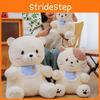 Bib Dog Cat Bear Plush Toy Stuffed Doll Cartoon Bedroom Decoration Gift Kids