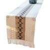 Table Runner with Tassels Hollow Design Protective Table Cloth for Dining Table Farmhouse Decoration