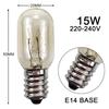 Mini Fridge Light Bulb 240V 15W E14 Salt Lamp Globe Bulb Milky Glass White Warm Refrigerator Lamp Replace Halogen Lights
