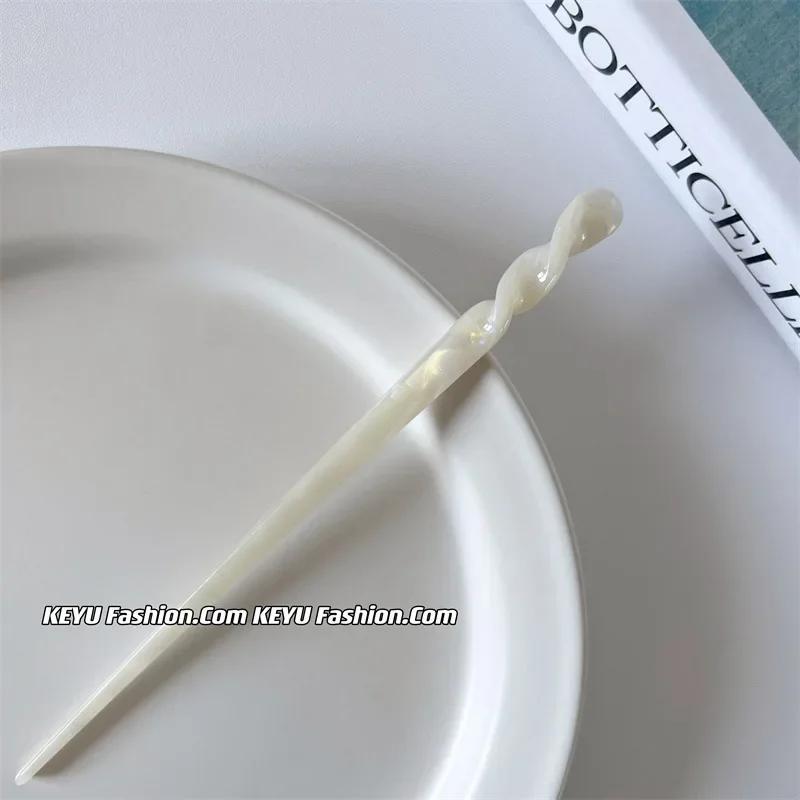 Палочки для волос в китайском стиле, винтажные палочки для еды из ацетатной смолы, женские заколки для волос, зажим для волос, головные уборы, свадебные украшения для волос, аксессуары