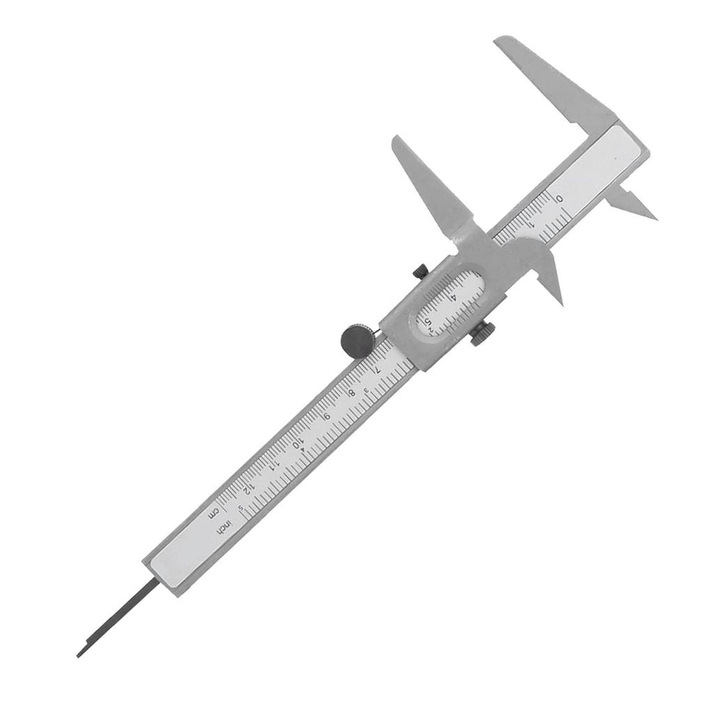 Vernier Caliper Micrometer Gauge 5/6 Inch Precision Measuring Stainless Steel High Precision Metal Micrometer Ruler (5 inch)